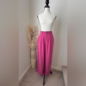 Z Supply Women's Linen Blend Pink Trousers - XS